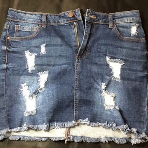 Blue jean skirt